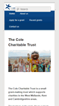 Mobile Screenshot of colecharitabletrust.org.uk